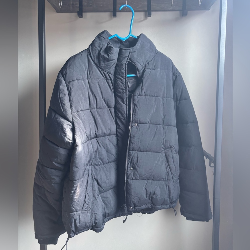 COTTON ON Black Puffer Jacket, NEW, size XL